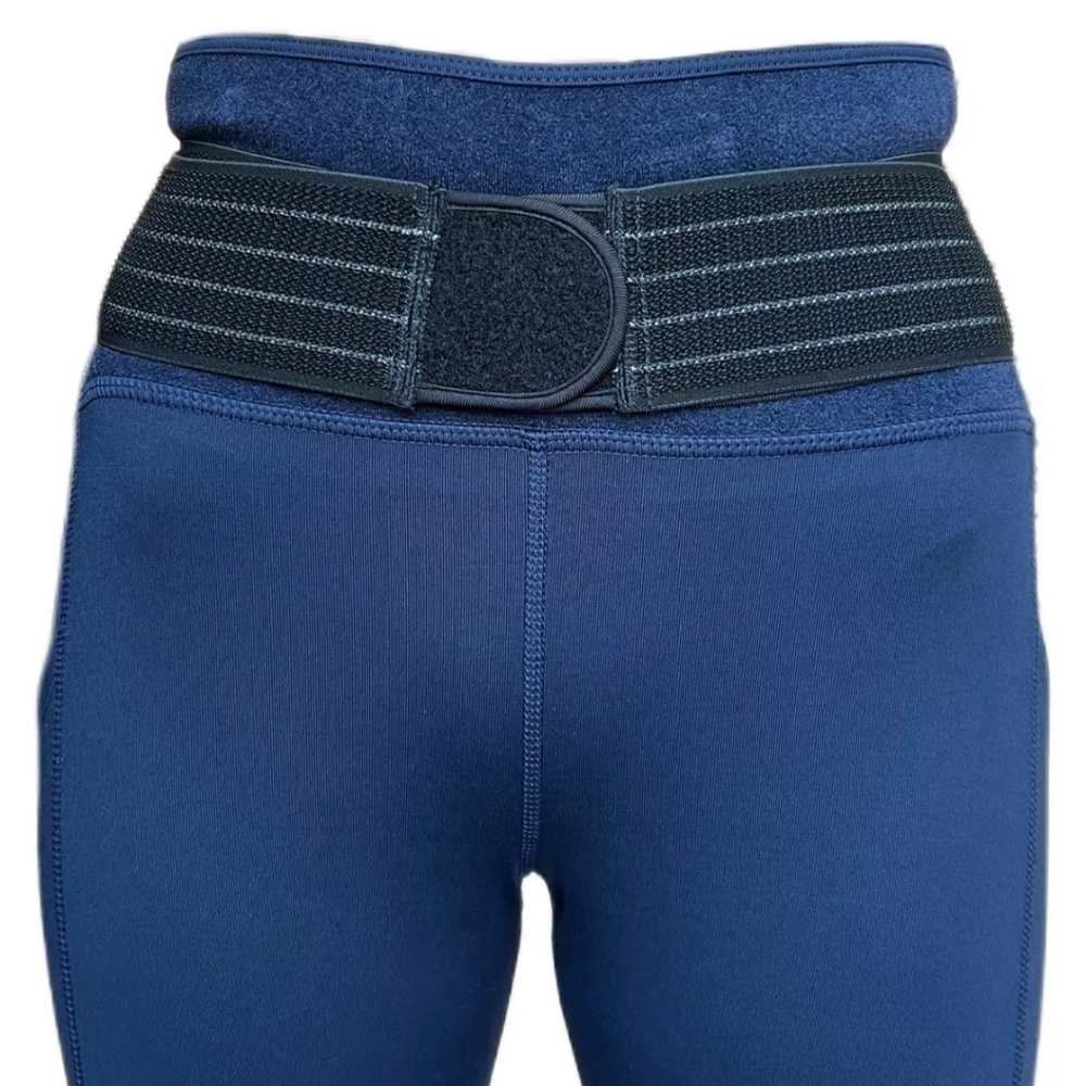 TOMMIE COPPER Women's Adjustable Strap Back Support Pro 24" Leggings Navy